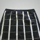 Veronika Maine Black, White & Beige Checkered Pencil Skirt – AU 10